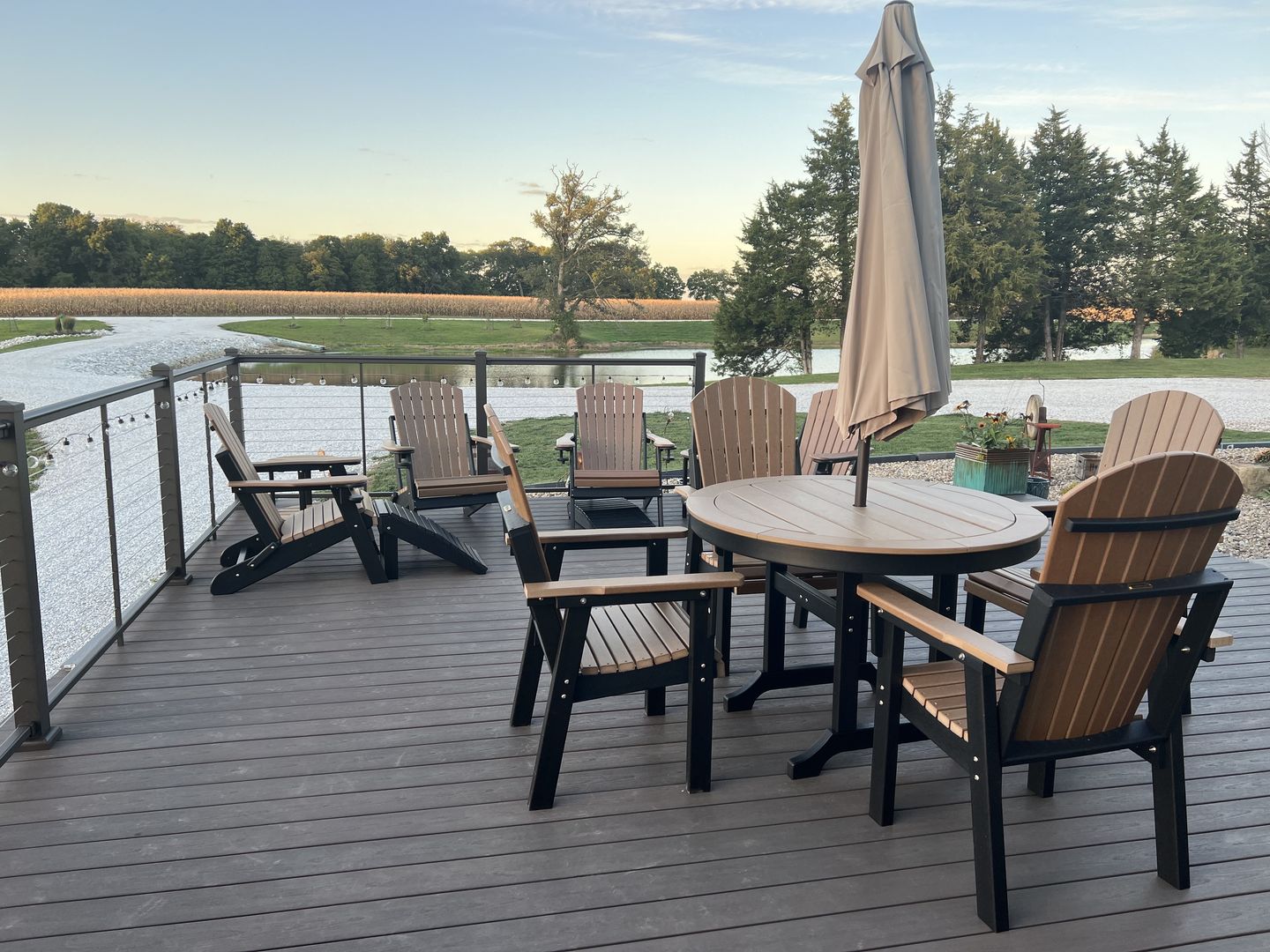 Customer photo review of DuraWeather® 9' Push Button Tilt Octagon Umbrella