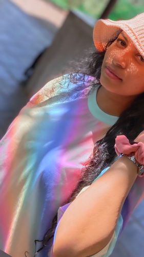 Customer photo review of Galaxy Oversized Unisex T Shirt
