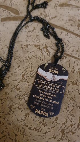 Customer photo review of Hängsmycke från far till son - Vår styrka