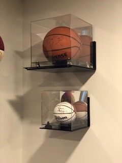 Customer photo review of Black Acrylic Wall Mounts - Better Display Cases