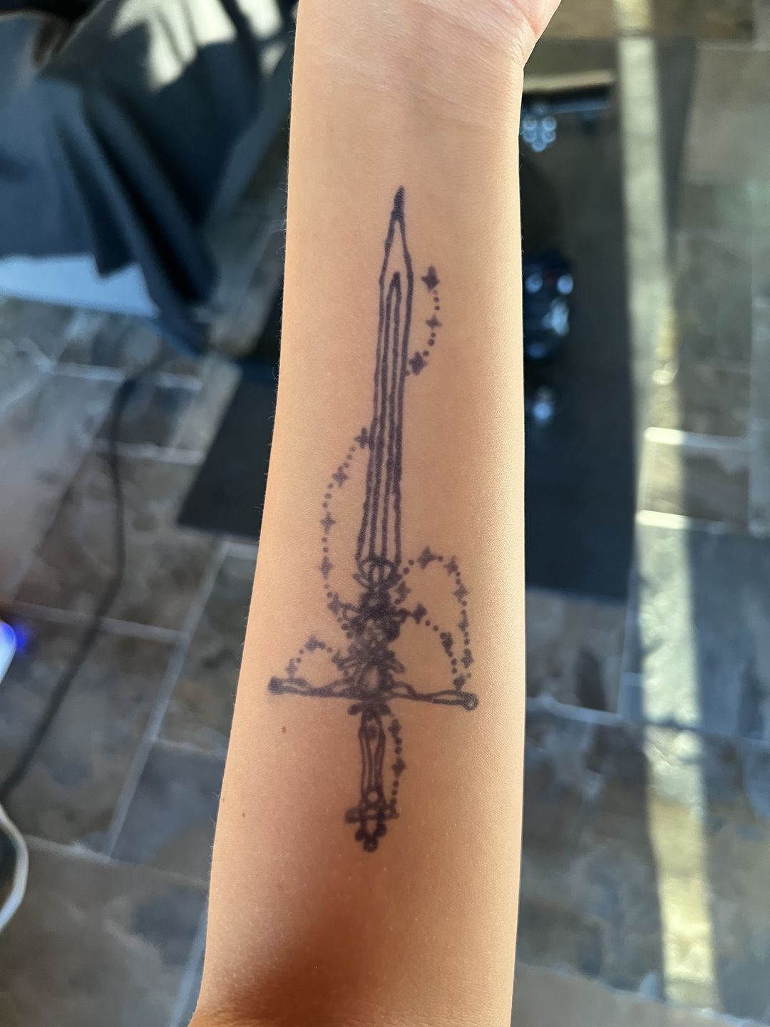 Customer photo review of 1 oz. Jagua tattoo gel combo kit