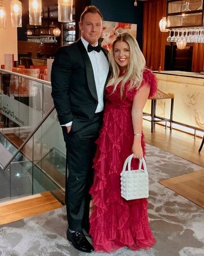 Customer photo review of RENT Needle & Thread Genevieve Rose Gown (RRP £480)
