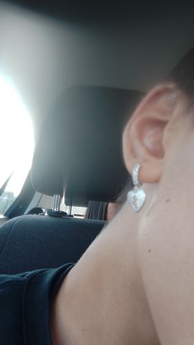 Gianmarco M. review of Orecchini Cuore Rotto - Silver image 1 out of 1