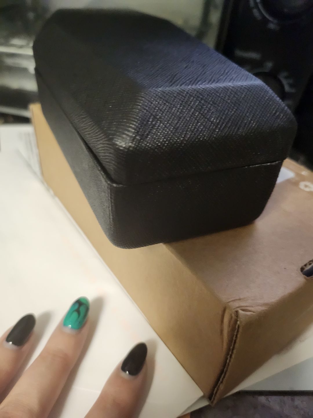 Customer photo review of Vamp Coffin Sunglass Case