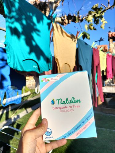 Customer photo review of Eco-Tiras de Detergente 40 lavados Natulim