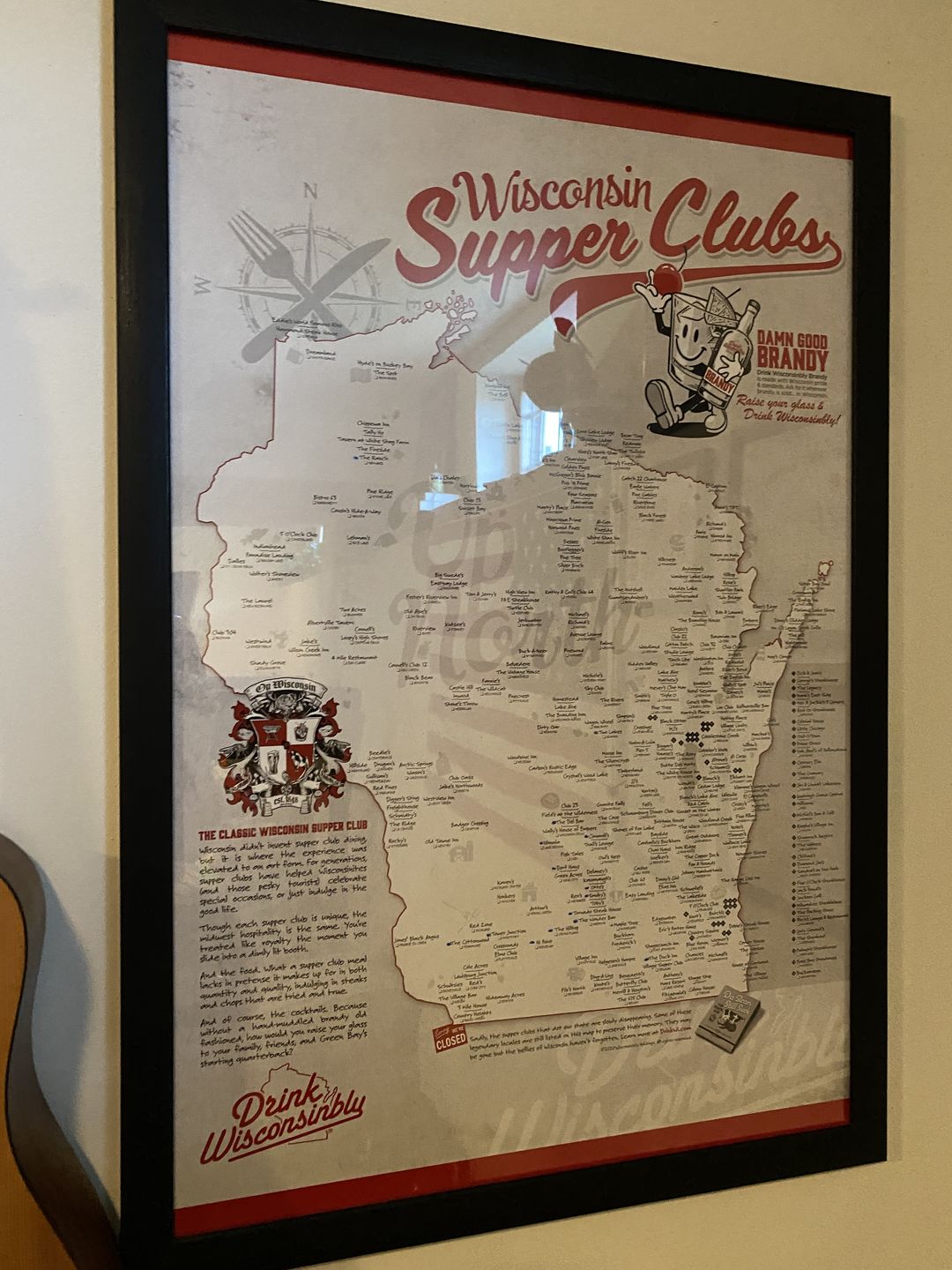 Customer photo review of Wisconsin Supper Clubs Poster