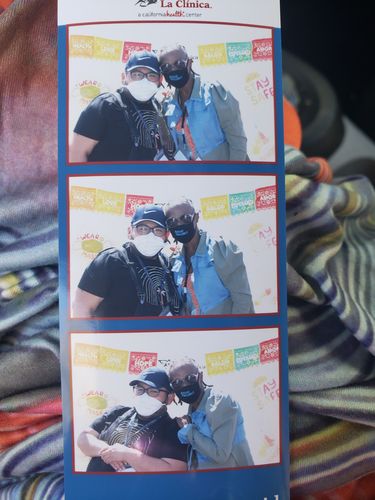 Customer photo review of Stylish Denim Paneled Asymmetric Hem Jacket