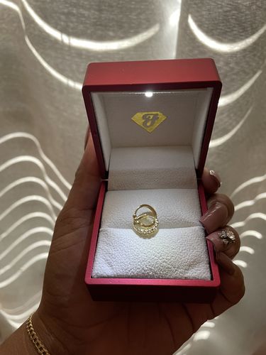 Customer photo review of *NEW* 14k CZ Hoop Earrings - JTJ™