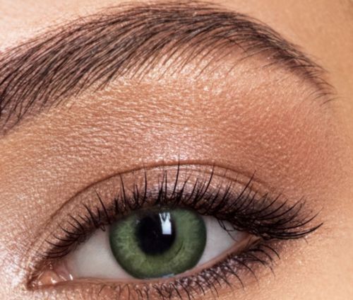 Customer photo review of Himalaya Green Contact Lenses(12 months of use)