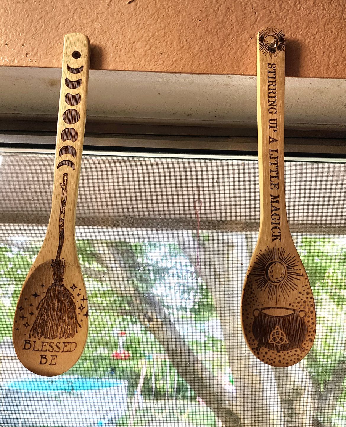 Customer photo review of Witchy Bamboo Wooden Spoon