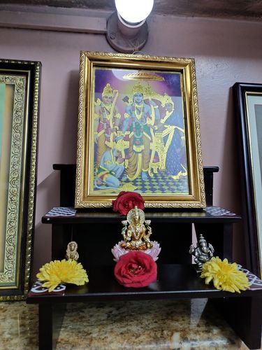 Customer photo review of Wooden 3 Step Deity Stand / Pooja Stand