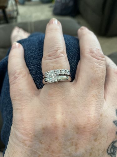 Customer photo review of 5-Stone CZ Ring in Sterling Silver