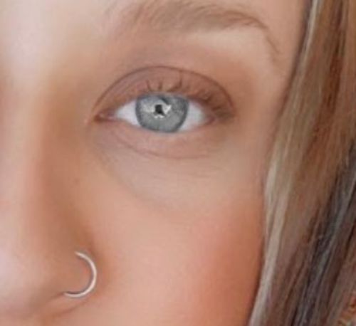 Customer photo review of Into The Metaverse X-Gray Portal Colored Contact Lenses