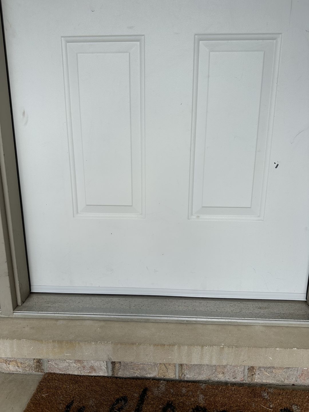 Customer photo review of 36" Universal Wrap-Around Door Sweep