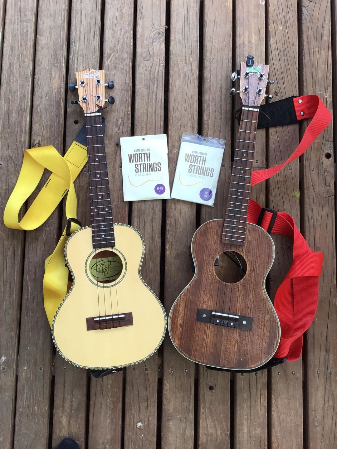 Customer photo review of BF-LG Worth Brown Fat Low-G Tenor Ukulele Strings Flurorcarbon 2 Restrings per Packet