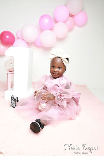 Customer photo review of Cute Baby Girl Birthday Bead Princess Dress