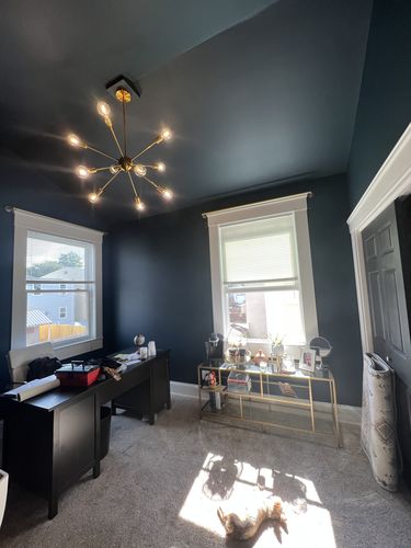 Customer photo review of Modern 10-light Gold Sputnik Chandelier