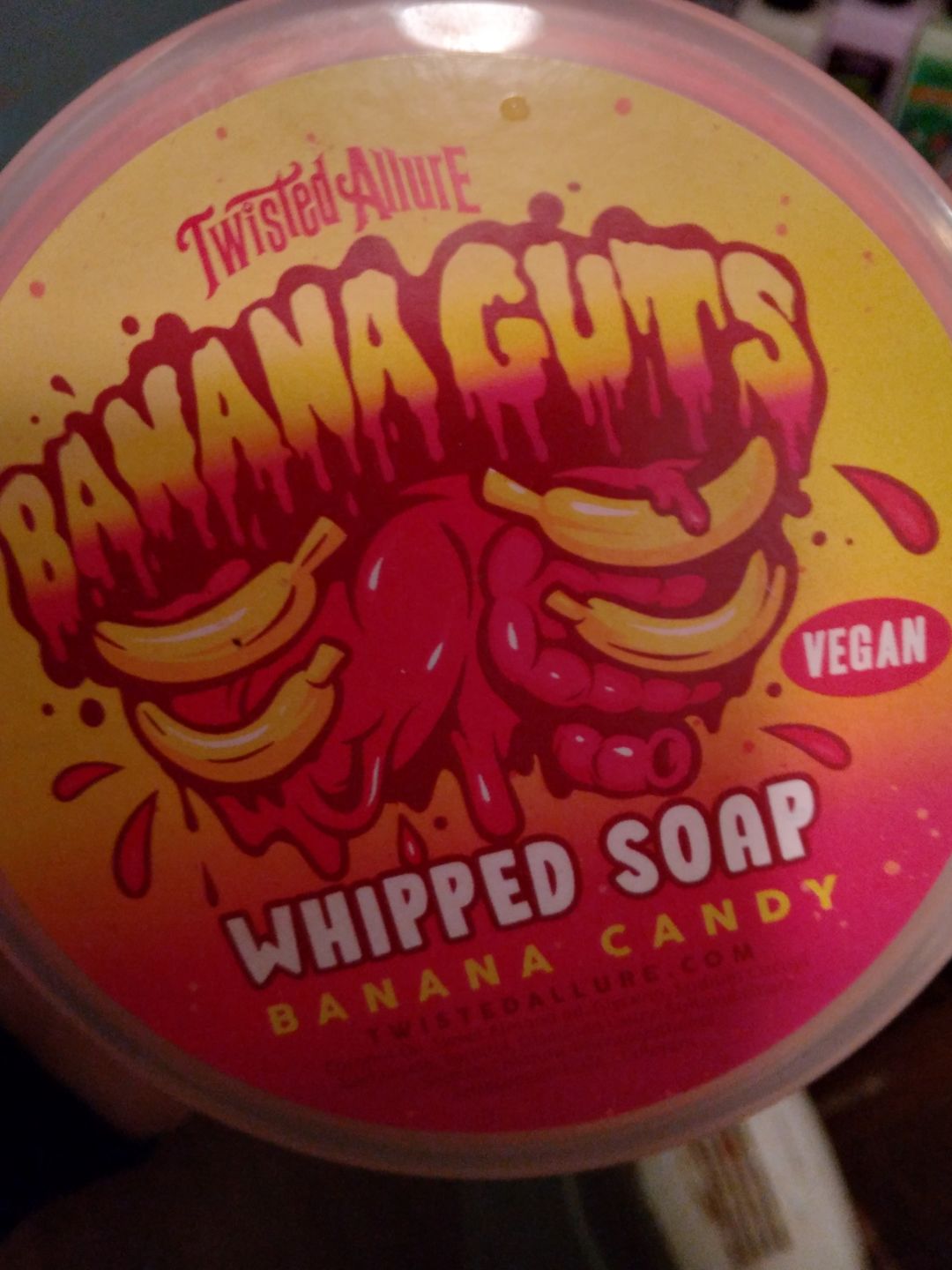 Customer photo review of Banana Guts Whipped Soap