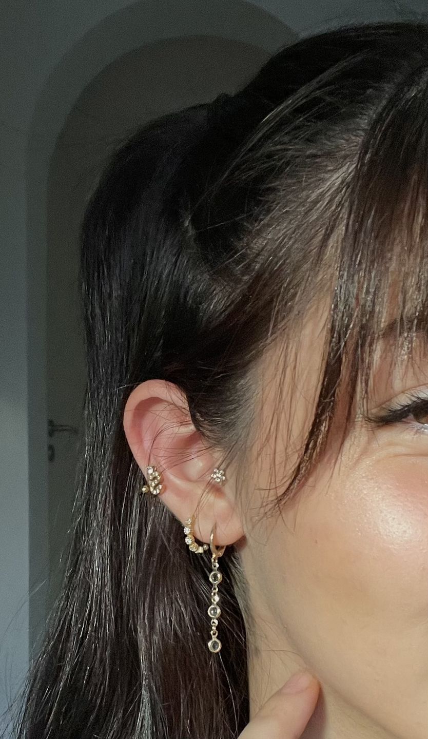 Customer photo review of Flower Piercing | Titan