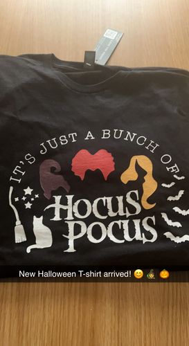 Customer photo review of Just A Bunch Of Hocus Pocus Matching Halloween T-Shirts