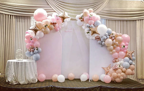 Customer photo review of 3x7ft Party Backdrop Stand Party Decor Baby Shower Birthday Rectangular Wall Stand