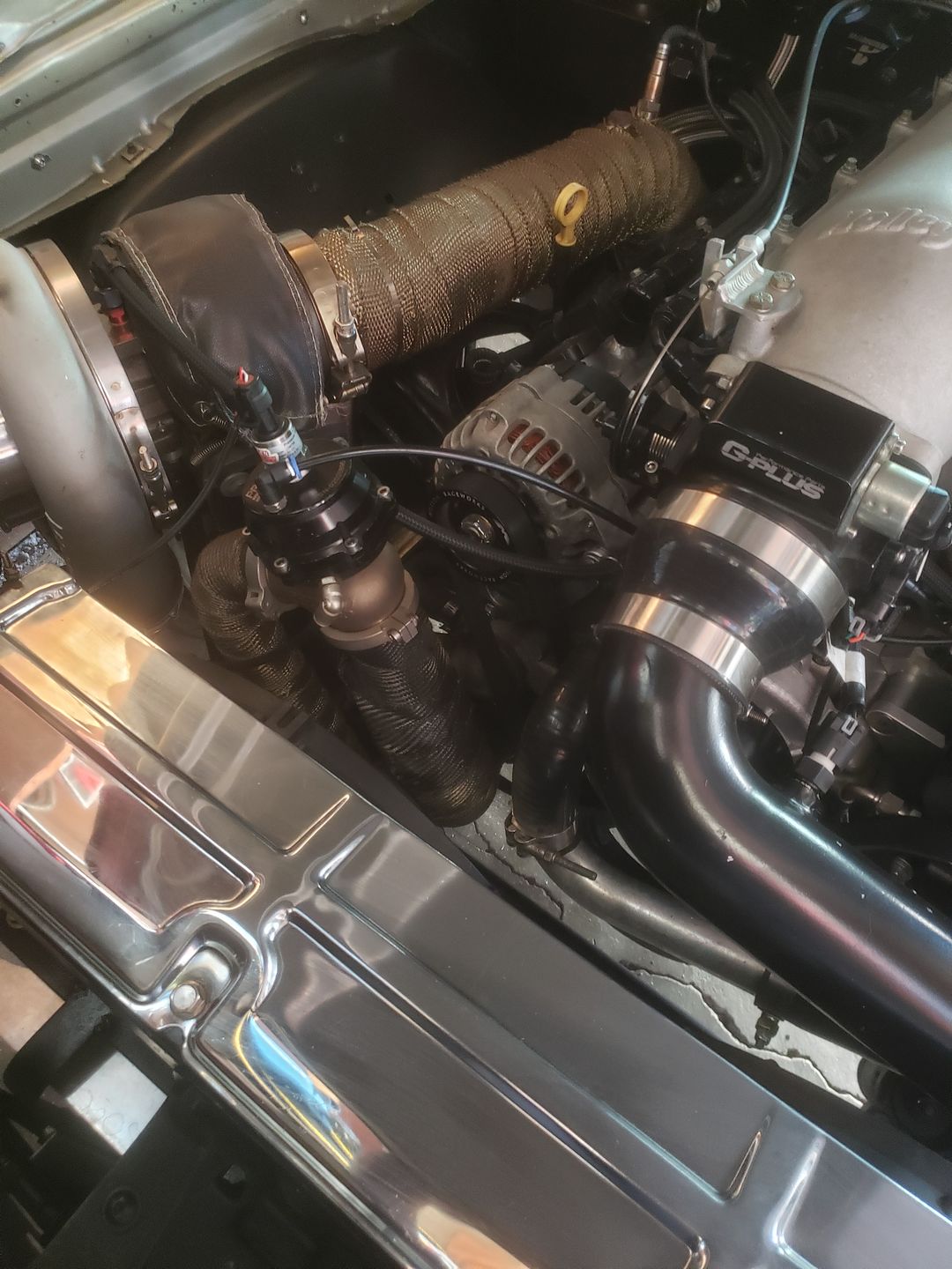Customer photo review of LS 3" OD Billet Overdrive Alternator Pulley 6 Rib 10-10042