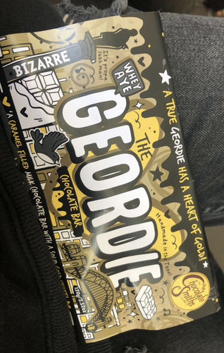 Customer photo review of The Geordie Chocolate Bar - Milk chocolate with caramel