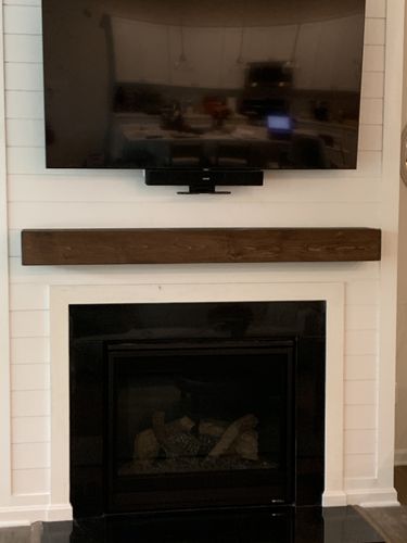 Customer photo review of Rustic Mantels