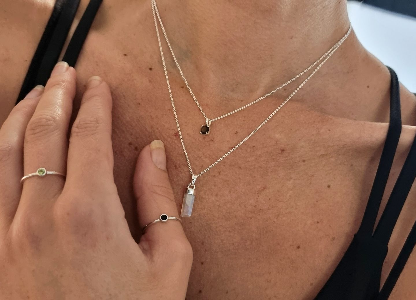 Customer photo review of Kristallspets Månsten Silver