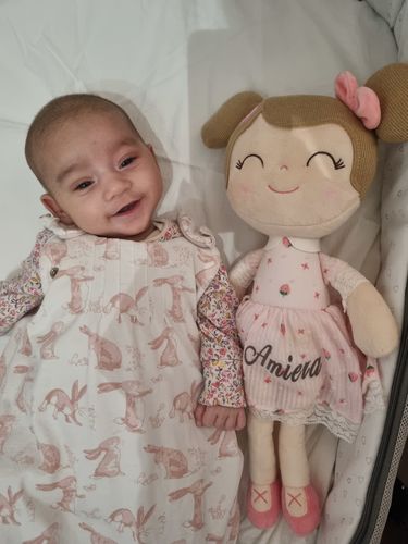 Customer photo review of Personalized Leya Doll Customized Baby Gift with Gift Bag - 5 Colors