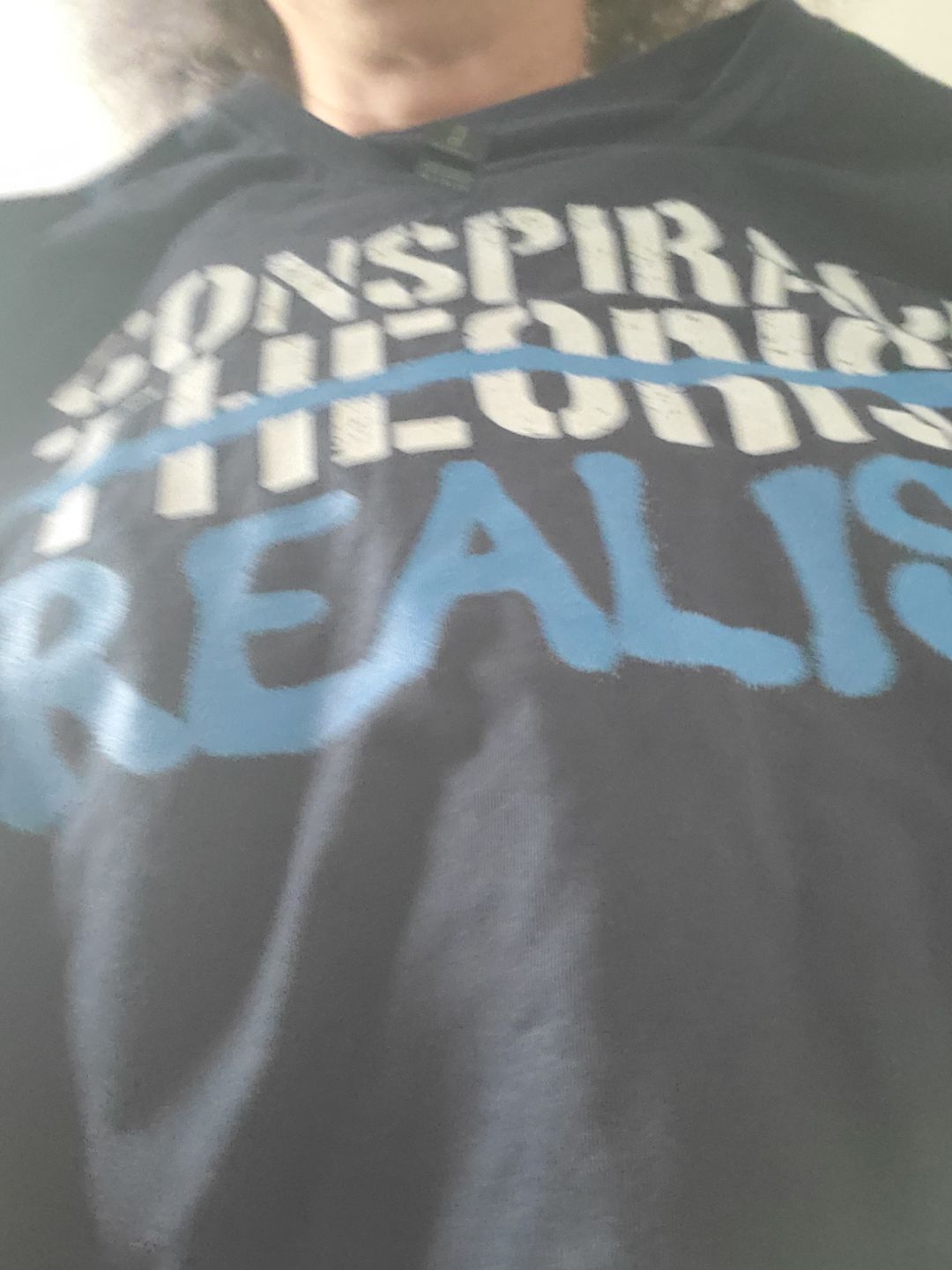 Customer photo review of Conspiracy Realist T-Shirt