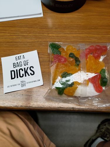 Customer photo review of Bag of Dicks - Sent Anonymously