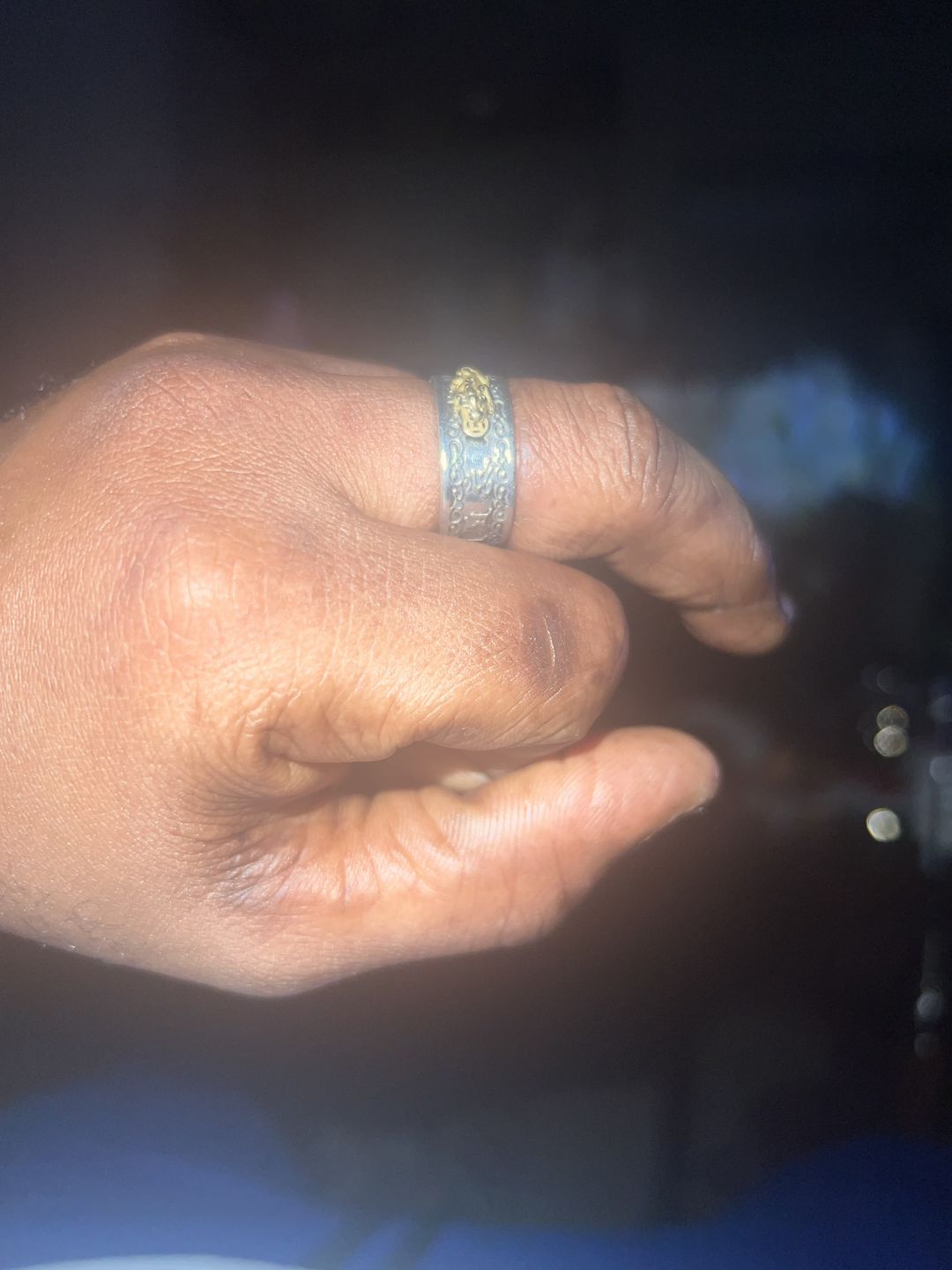 Customer photo review of Lucky Feng Shui Pixiu Wealth & Protection Ring(Adjustable)