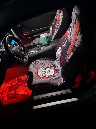 Customer photo review of Muzan Car Floor Mats Custom Demon Slayer Anime Mix Mangas
