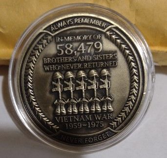 Customer photo review of Vietnam Veteran Coin