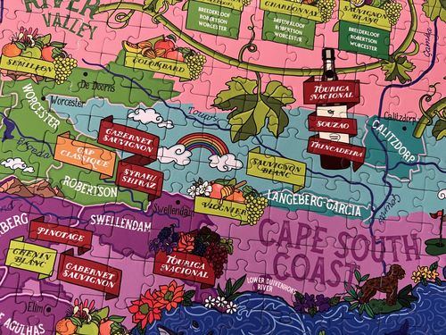 Customer photo review of Wine Puzzle - South Africa