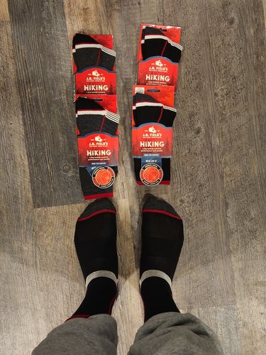 Customer photo review of J.B. Field's Hiking "Mesh Air GT" 75% Merino Wool Sock