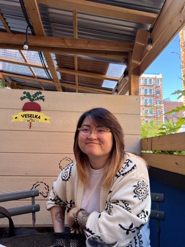 Customer photo review of Knit Paisley Cardigan Sweater In Vintage Cream