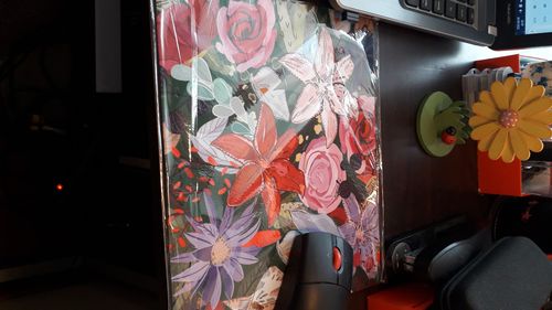Customer photo review of Mouse Pad Lily and Colorful Flower