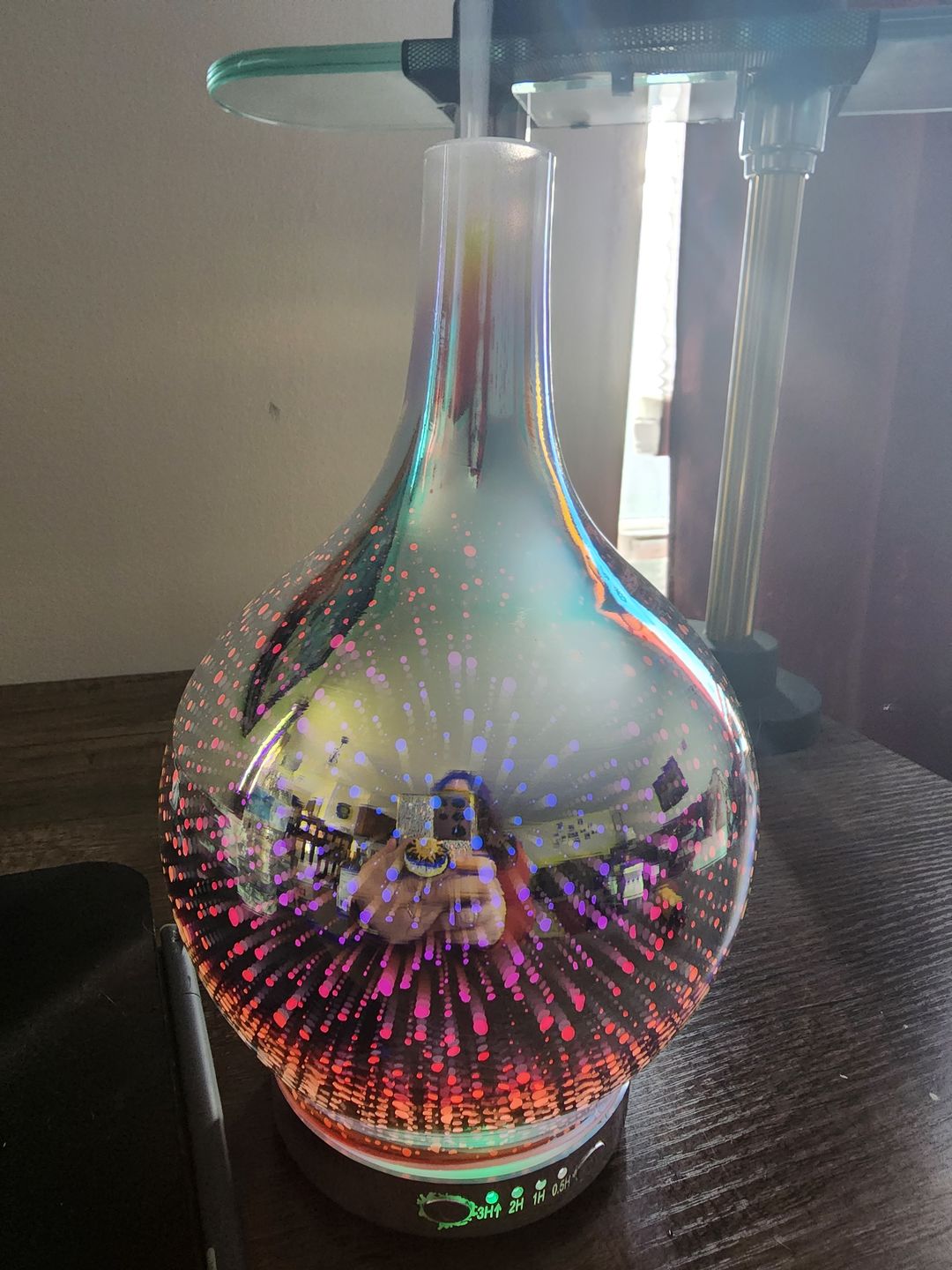 Customer photo review of Oil Aroma Diffuser 3D Glass