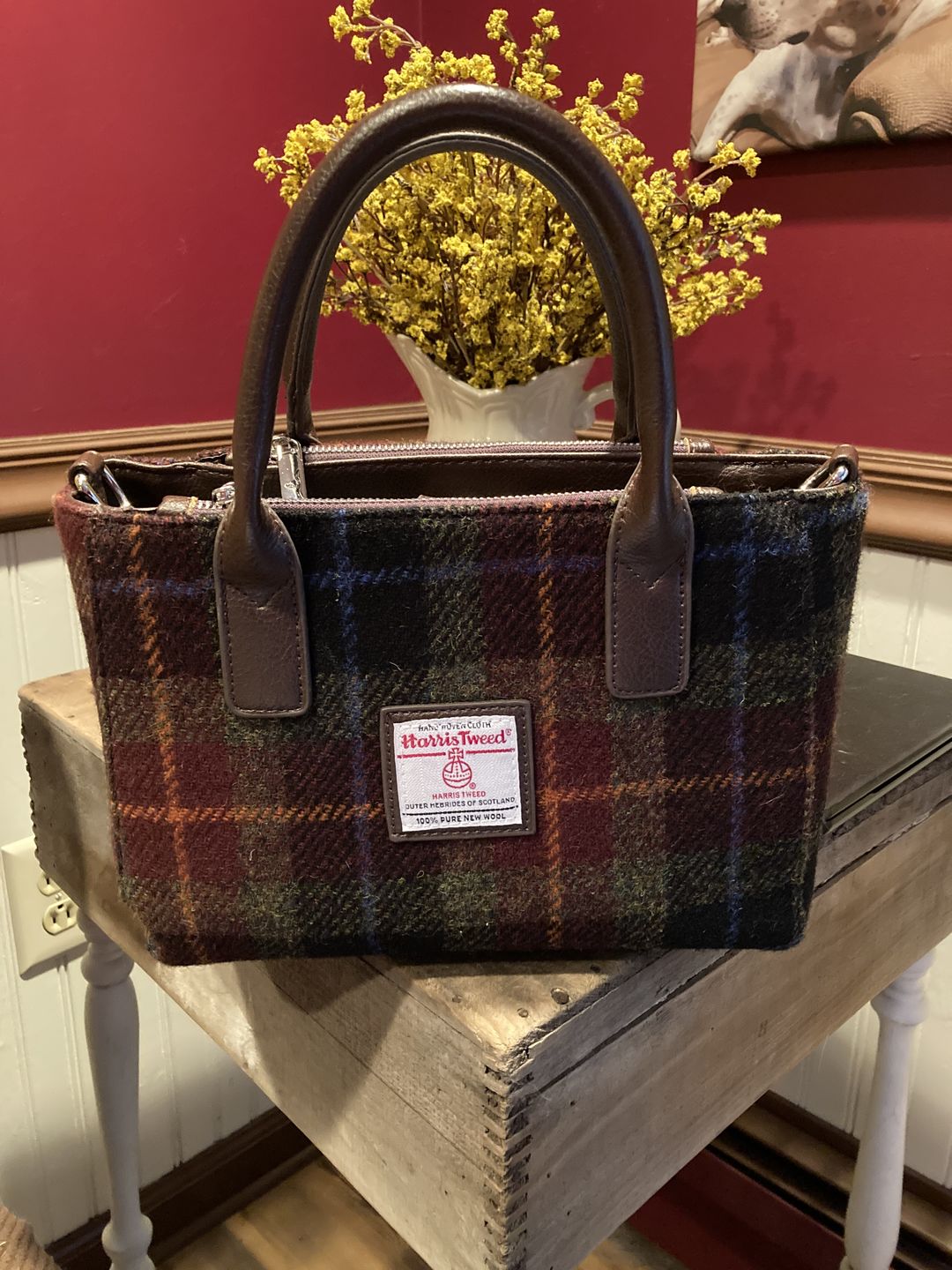 Customer photo review of Harris Tweed Small Tote Bag with Shoulder Strap