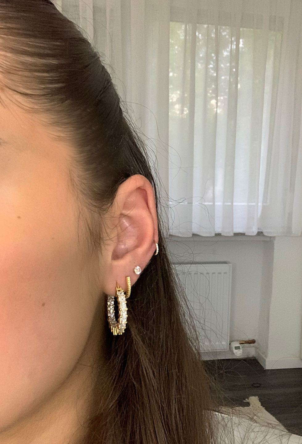 Customer photo review of Zircon Clicker | Nasen- & Ohrpiercing