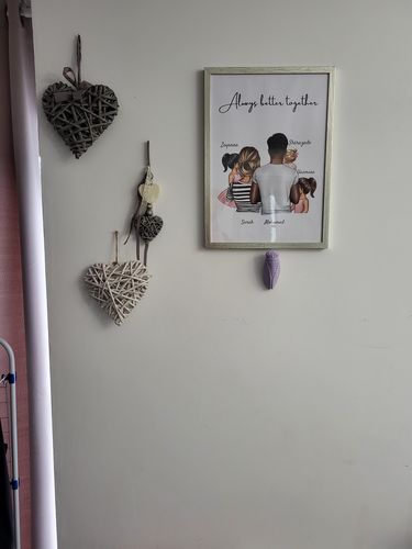 Customer photo review of Happy Family - Personalisiertes Poster (Eltern mit 1-4 Kinder)