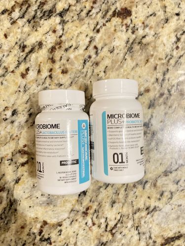 Customer photo review of Probiotic Prebiotic for Heart Health & Bloating | Microbiome Plus+