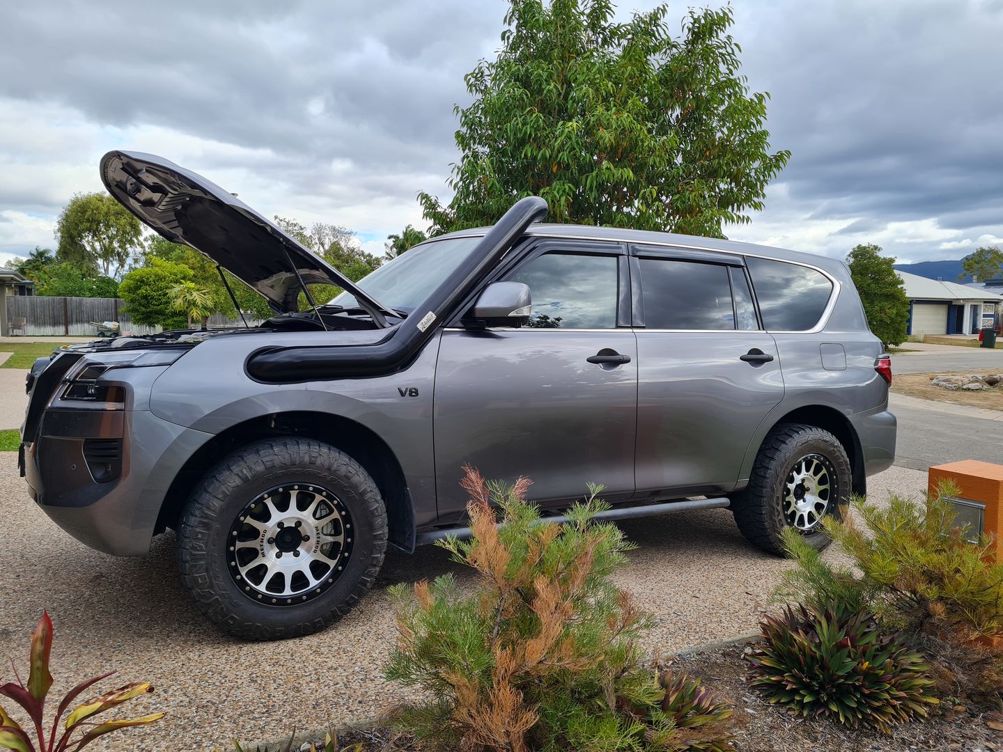 Customer photo review of Y62 5" Patrol Snorkel Rear Facing