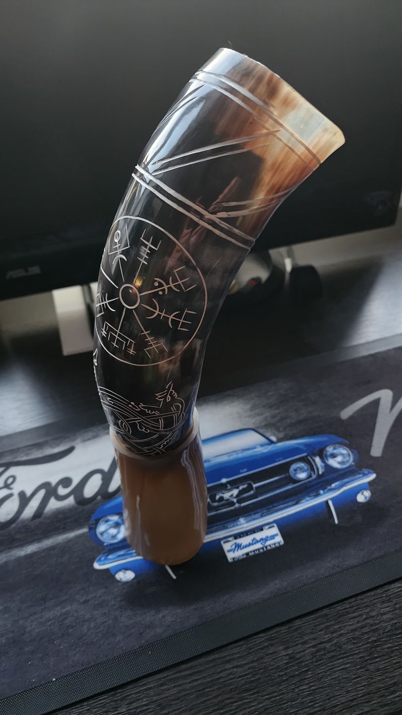 Customer photo review of Serpent's Fury Drinking Horn