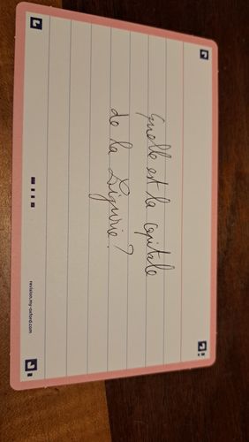 Avis photo d'un client sur Flashcards FLASH 2.0 OXFORD # 80 cartes 7,5 x 12,5 cm - ligné