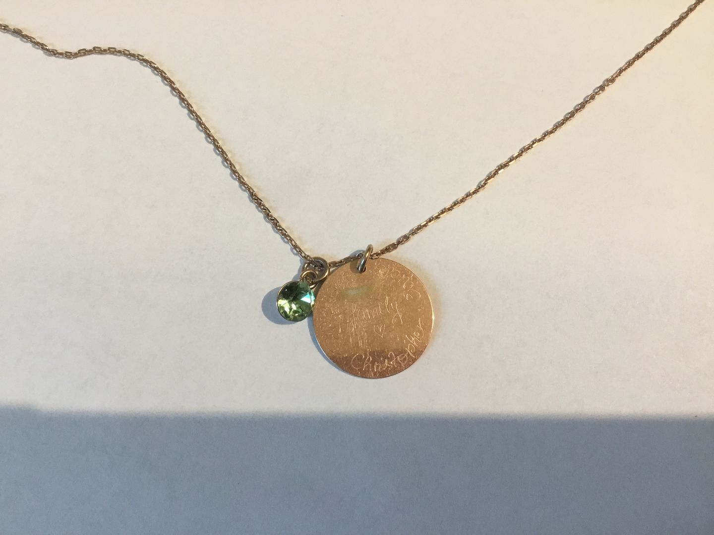 Customer photo review of Halskette mit Geburtsstein