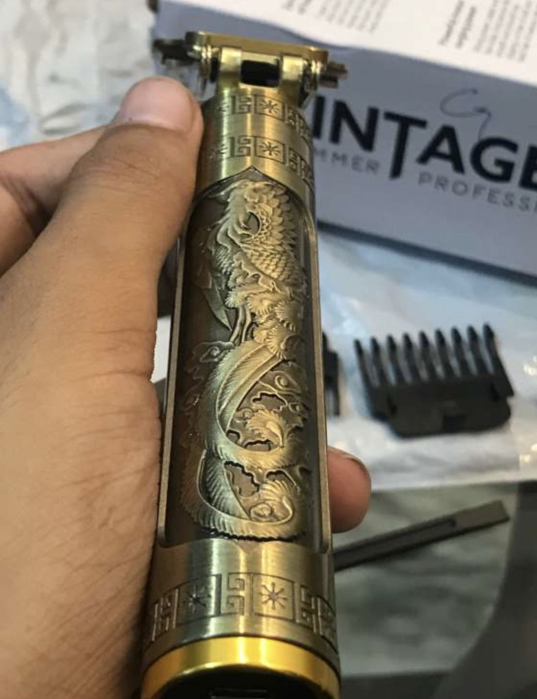 Customer photo review of Professional Cordless Hair Trimmer - (FREE Delivery)