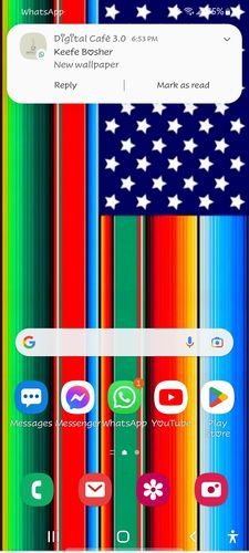 Customer photo review of Cross Cultura Flag Sticker